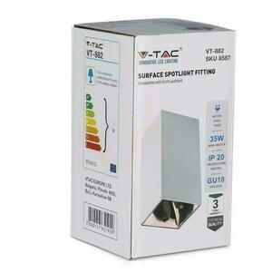 Oprawa Sufitowa V-TAC GU10 Kwadrat Natynkowa Biały+Różowe Złoto 74x74x140mm VT-882-Q 3 Lata Gwarancji 2 Oprawa Sufitowa V-TAC GU10 Kwadrat Natynkowa Biały+Różowe Złoto 74x74x140mm VT-882-Q 3 Lata Gwarancji small 2