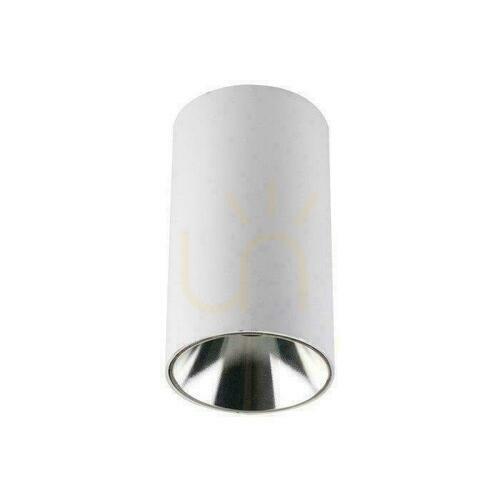 Sprawdź Oprawa Sufitowa V-TAC GU10 Okrągła Natynkowa Tuba Biały+Chrom 80x140mm VT-882-R 3 Lata Gwarancji