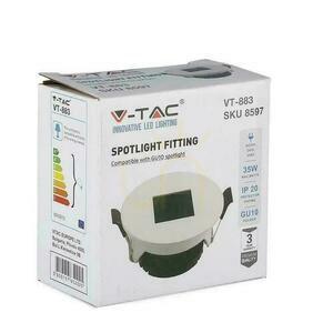Oczko V-TAC GU10 Okrągłe z kwadratem Białe+Czarne VT-883 3 Lata Gwarancji small 5