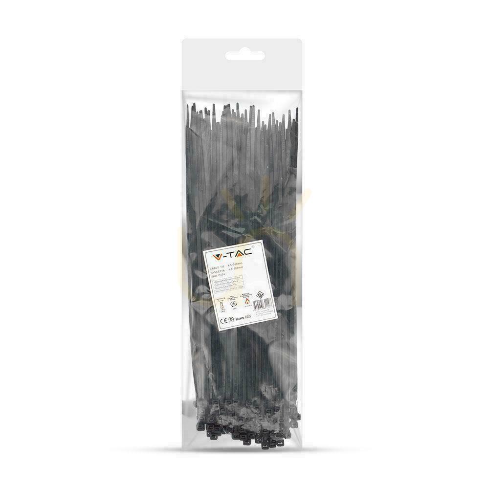 Zobacz Opaska Zaciskowa V-TAC 4.5x300mm Czarna 22kg Nylon66 (Opak. 100szt) Opaska Zaciskowa V-TAC 4.5x300mm Czarna 22kg Nylon66 (Opak. 100szt)