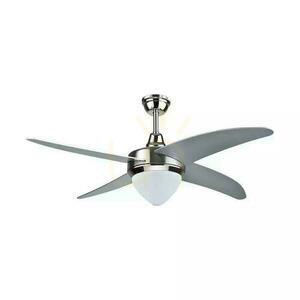 Wentylator sufitowy z oświetleniem V-TAC VT-6043-4, Ø107 cm, 4 łopaty, LED 15 W 1500 lm CCT, pilot small 0