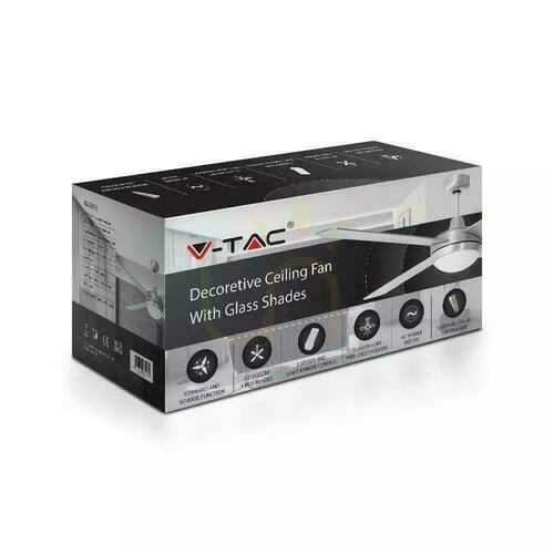 Sprawdź Wentylator Sufitowy V-TAC 132cm 2xE27 35W Pilot VT-6054-4