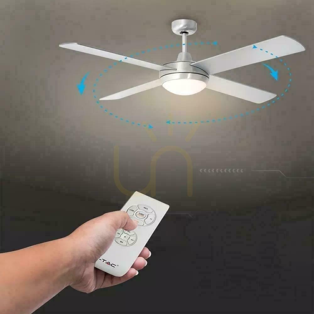 Obejrzyj Wentylator Sufitowy V-TAC 132cm 2xE27 35W Pilot VT-6054-4 Wentylator Sufitowy V-TAC 132cm 2xE27 35W Pilot VT-6054-4