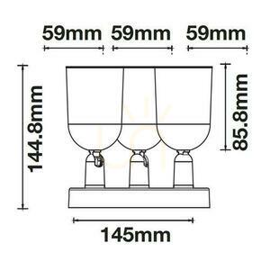 Oprawa Kinkiet V-TAC 3xGU10 Biała VT-899 4 Oprawa Kinkiet V-TAC 3xGU10 Biała VT-899 small 4