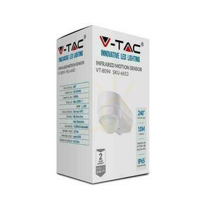 Czujnik Ruchu V-TAC Narożny 240st 600W IP65 Biały VT-8094 small 4