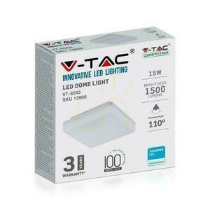 Plafon Natynkowy Kwadrat V-TAC 15W LED SAMSUNG CHIP IP44 100Lm/W VT-8033SQ 6400K 1500lm 3 Lata Gwarancji small 4