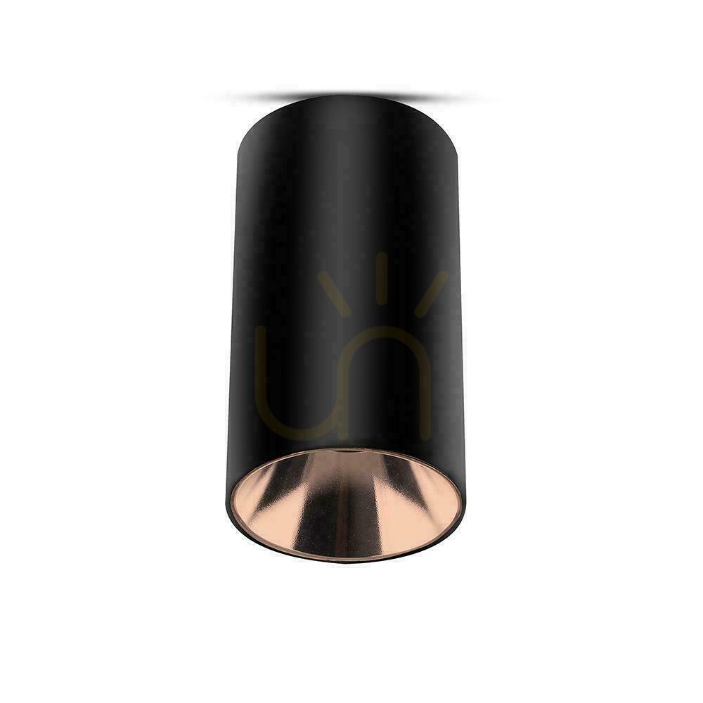 Sprawdź Oprawa Sufitowa V-TAC GU10 Okrągła Natynkowa Tuba Czarny+Różowe Złoto 80x140mm VT-882RD-RG 3 Lata Gwarancji Oprawa Sufitowa V-TAC GU10 Okrągła Natynkowa Tuba Czarny+Różowe Złoto 80x140mm VT-882RD-RG 3 Lata Gwarancji