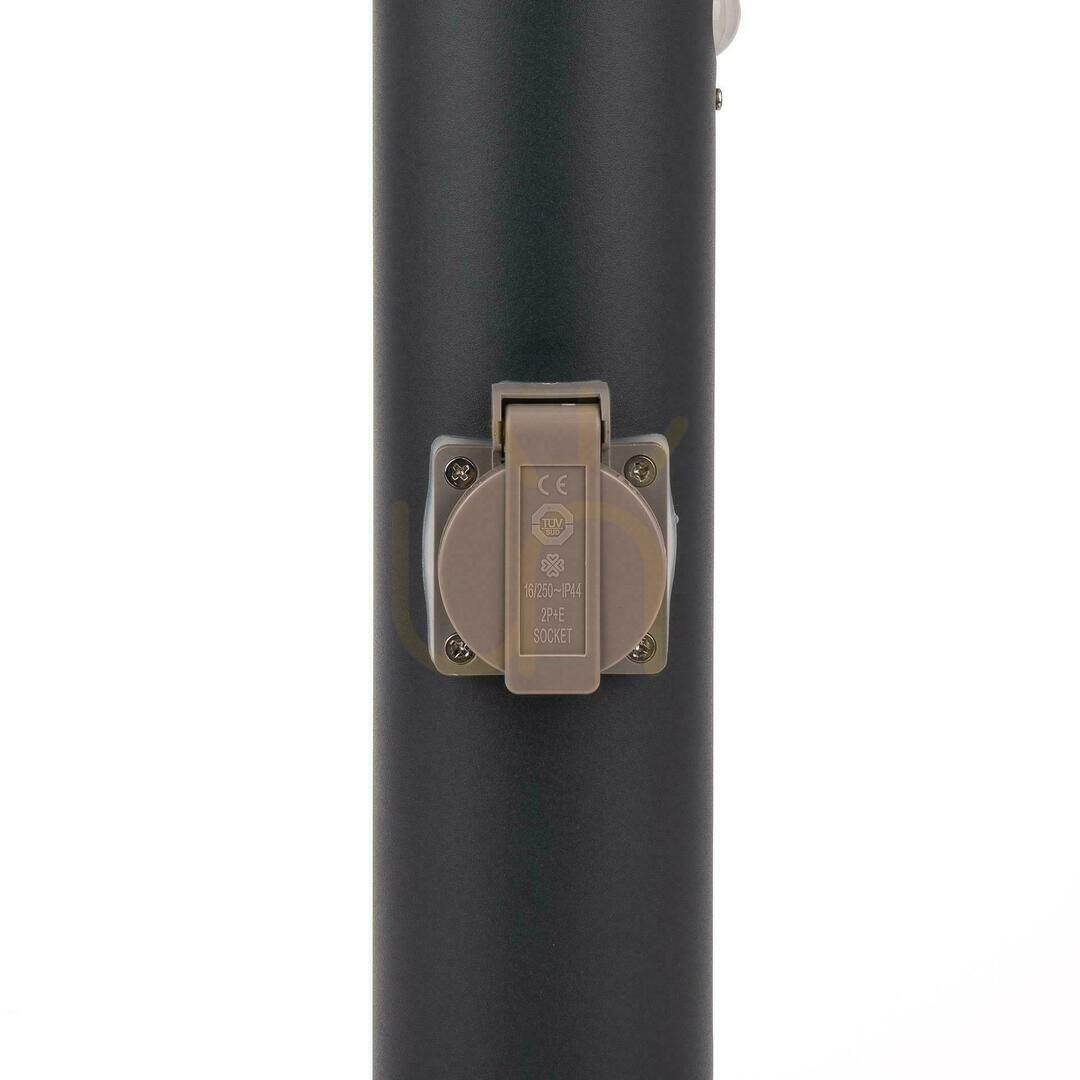 Obejrzyj Słupek Ogrodowy V-TAC 60CM E27 Szary Czujnik Ruchu Gniazda VT-838-60 Słupek Ogrodowy V-TAC 60CM E27 Szary Czujnik Ruchu Gniazda VT-838-60