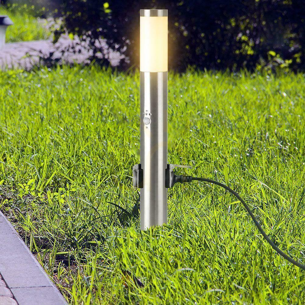 Zobacz Słupek Ogrodowy V-TAC 60CM E27 Stal Szczotkowana Czujnik Ruchu Gniazda VT-838-60 Słupek Ogrodowy V-TAC 60CM E27 Stal Szczotkowana Czujnik Ruchu Gniazda VT-838-60