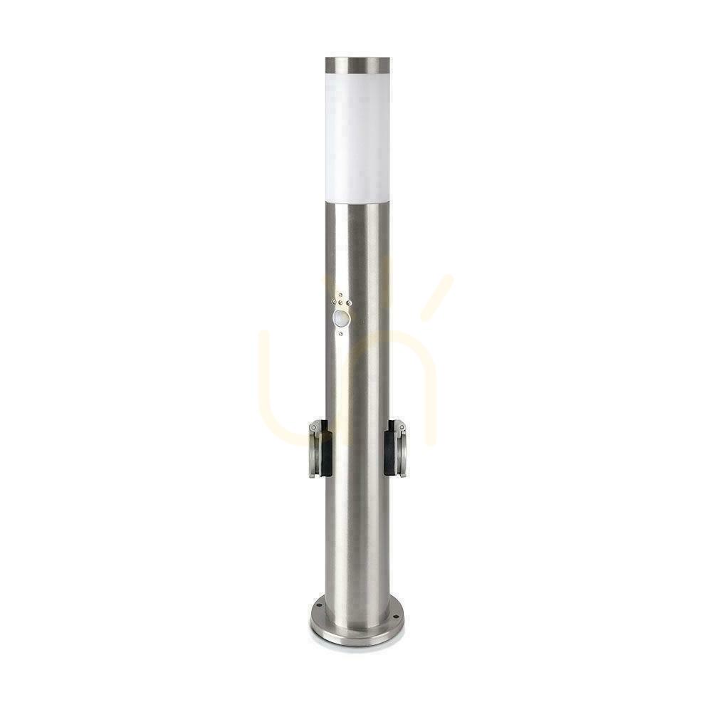 Sprawdź Słupek Ogrodowy V-TAC 60CM E27 Stal Szczotkowana Czujnik Ruchu Gniazda VT-838-60 Słupek Ogrodowy V-TAC 60CM E27 Stal Szczotkowana Czujnik Ruchu Gniazda VT-838-60