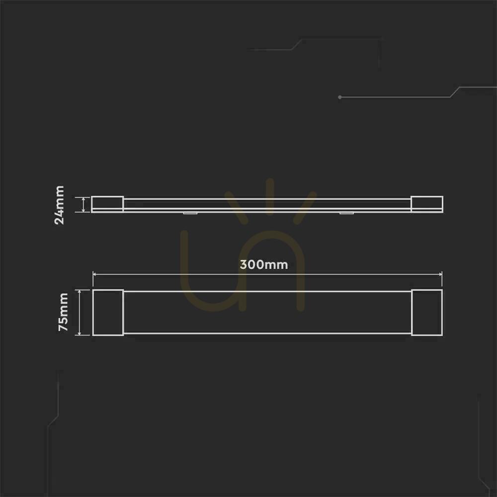 Pokaż Oprawa V-TAC 10W LED Liniowa Natynkowa SAMSUNG CHIP 30cm VT-8-10 3000K 1000lm 5 Lat Gwarancji Oprawa V-TAC 10W LED Liniowa Natynkowa SAMSUNG CHIP 30cm VT-8-10 3000K 1000lm 5 Lat Gwarancji