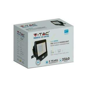 Projektor LED V-TAC 30W SAMSUNG CHIP Czujnik Ruchu Czarny Z MUFĄ VT-138S 3000K 2340lm 5 Lat Gwarancji small 3