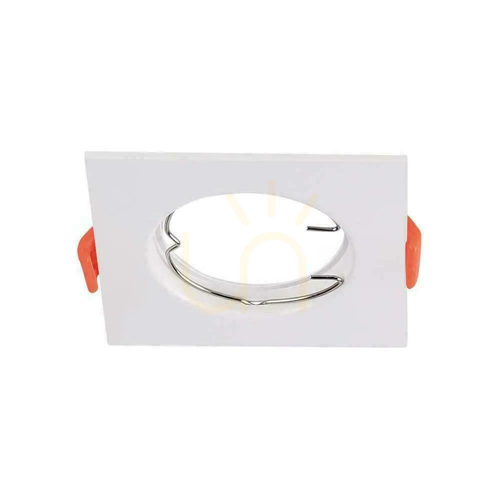Obejrzyj Oczko V-TAC GU10 Wpuszczane Kwadrat Białe (Opak. 2 szt) VT-930 3 Lata Gwarancji Oczko V-TAC GU10 Wpuszczane Kwadrat Białe (Opak. 2 szt) VT-930 3 Lata Gwarancji