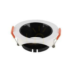 Oprawa wpuszczana V-TAC VT-931 GU10 okrągła biała z czarnym reflektorem 85 mm small 1