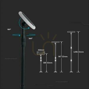 Solarny słupek ogrodowy LED V-TAC VT-948 czarny 8 W 4000 K 500 lm SKU 6669 small 6