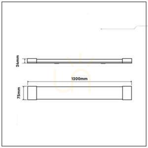 Oprawa V-TAC 30W LED Liniowa Natynkowa 120CM 155Lm/W VT-8330 6500K 4650lm 5 Lat Gwarancji 7 Oprawa V-TAC 30W LED Liniowa Natynkowa 120CM 155Lm/W VT-8330 6500K 4650lm 5 Lat Gwarancji small 7