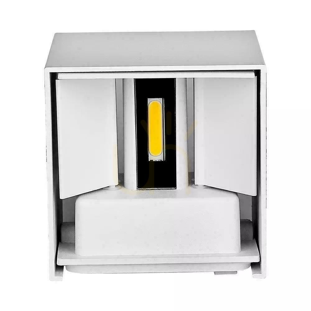 Wyświetl Oprawa Ścienna V-TAC 5W Kinkiet Góra Dół Regulowana Biały Kwadrat IP65 Bridgelux VT-759-W 3000K 700lm Oprawa Ścienna V-TAC 5W Kinkiet Góra Dół Regulowana Biały Kwadrat IP65 Bridgelux VT-759-W 3000K 700lm