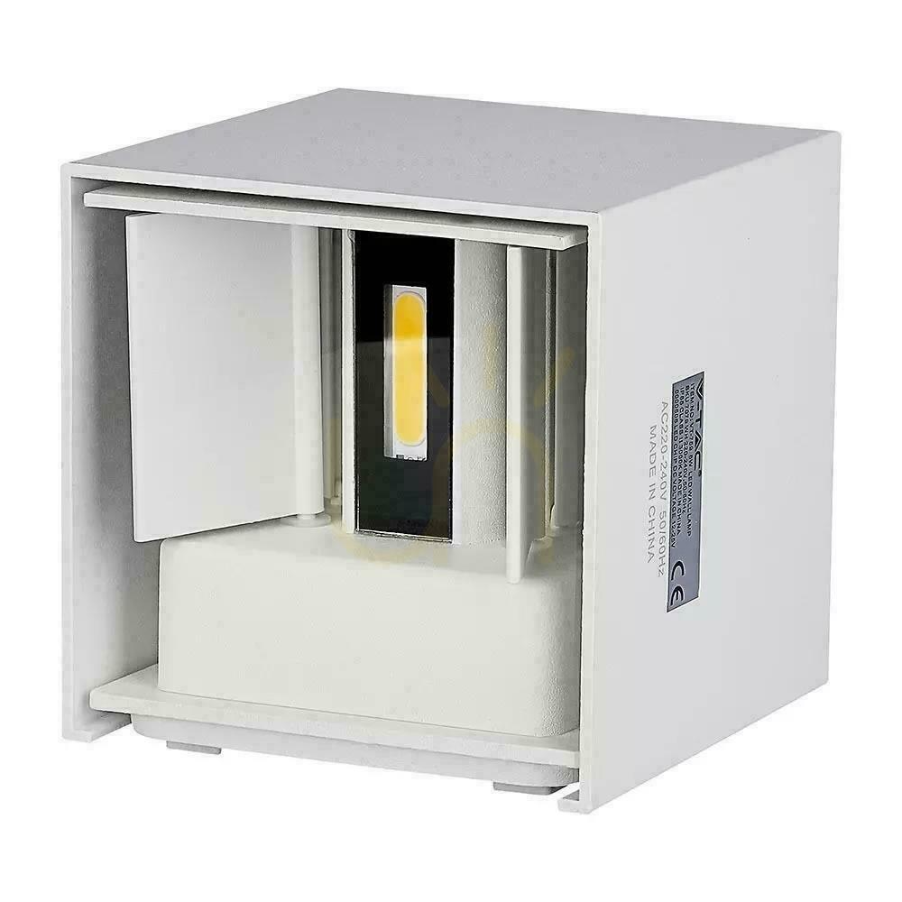 Zobacz Oprawa Ścienna V-TAC 5W Kinkiet Góra Dół Regulowana Biały Kwadrat IP65 Bridgelux VT-759-W 4000K 700lm Oprawa Ścienna V-TAC 5W Kinkiet Góra Dół Regulowana Biały Kwadrat IP65 Bridgelux VT-759-W 4000K 700lm