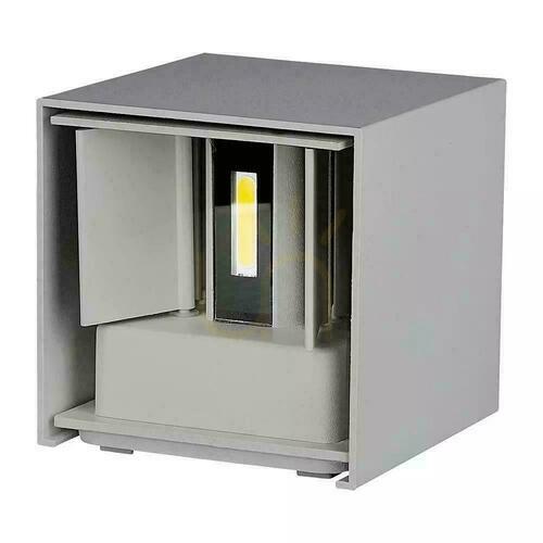 Sprawdź Kinkiet elewacyjny V-TAC góra dół 5W LED 700lm 4000K IP65 szary kwadrat regulowany VT-759-G