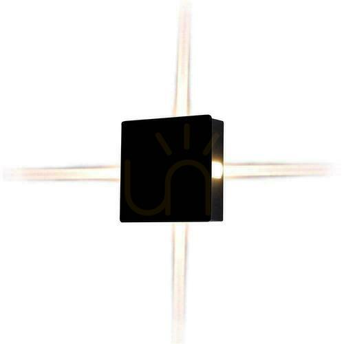 Sprawdź Oprawa Ścienna V-TAC 4W LED IP65 Czarny Kwadrat VT-704-B 3000K 428lm
