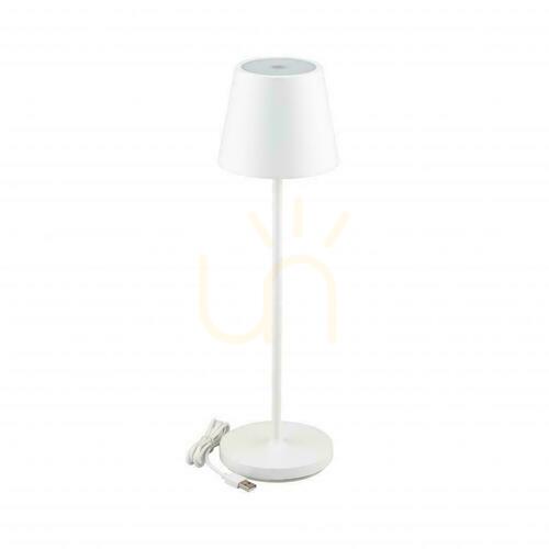 Sprawdź Lampka Biurkowa Nocna V-TAC 2W LED Ładowanie Ściemnianie IP54 Biała VT-7522 3000K 200lm