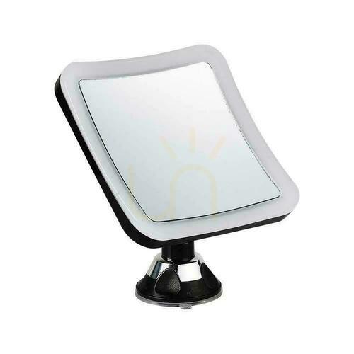 Sprawdź Lustro Przenośne V-TAC 3,2W LED Łazienka Makijaż 4xAAA fi.17CM Chrom VT-7573 6400K 30lm