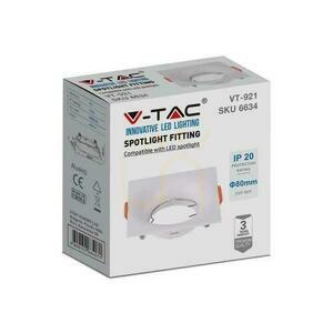 Oczko V-TAC GU10 Wpuszczane Kwadrat Białe VT-921-W 3 Lata Gwarancji small 2