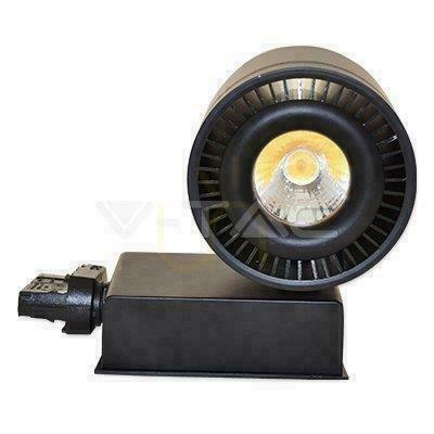 Obejrzyj Oprawa LED V-TAC Szynosystem 3F 33W 25st COB CRI95+ Czarny VT-4535 6000K 1800lm Oprawa LED V-TAC Szynosystem 3F 33W 25st COB CRI95+ Czarny VT-4535 6000K 1800lm