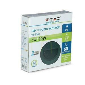Oprawa Schodowa 2W LED V-TAC Czarna Okrągła 230V IP65 VT-1142 4000K 60lm small 4