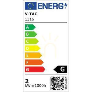 Oprawa Schodowa 2W LED V-TAC Czarna Okrągła 230V IP65 VT-1142 4000K 60lm small 6