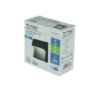 Oprawa schodowa LED V-TAC VT-1172-B czarna kwadratowa 3W 230V IP65 4000K 210 lm small 2