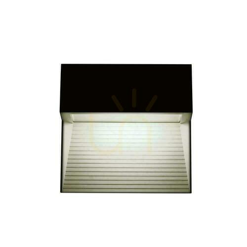Sprawdź Oprawa Ścienna Elewacyjna 3W LED V-TAC Czarny Kwadrat 230V IP65 VT-1172-B 4000K 210lm