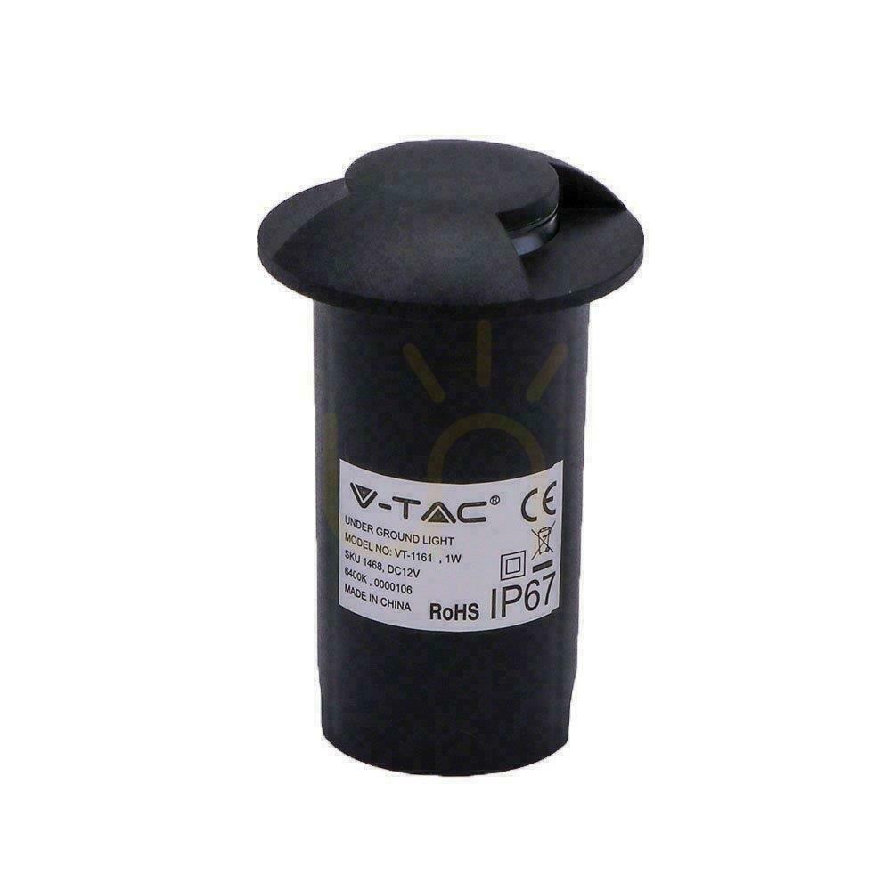Zobacz Oprawa Gruntowa Ogrodowa Najazdowa 1W LED Czarna 2-stronna IP67 V-TAC VT-1161-B 6500K 10lm Oprawa Gruntowa Ogrodowa Najazdowa 1W LED Czarna 2-stronna IP67 V-TAC VT-1161-B 6500K 10lm