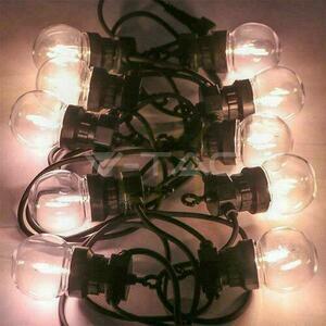 Girlanda Ogrodowa V-TAC (sznur) 6W LED 5 metrów 10 żarówek 0,4W Filament VT-71510 3000K 350lm small 2