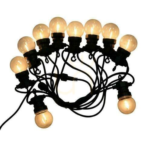 Sprawdź Girlanda Ogrodowa V-TAC (sznur) 6W LED 5 metrów 10 żarówek 0,4W Filament VT-71510 3000K 350lm