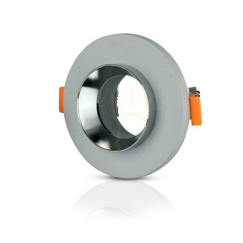 Sprawdź Oczko V-TAC GIPS BETON GU10 Okrągłe Wpuszczane Szary/Chrom VT-862-MG