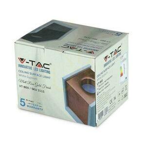 Oprawa V-TAC GIPS BETON GU10 Natynkowy Kwadrat Biały/Czarny VT-860-GB 5 Lat Gwarancji small 3