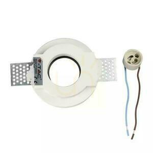 Oczko V-TAC GIPS GU10 Okrągłe Wpuszczane G-K Białe+Chrom VT-866-CRD 5 Lat Gwarancji small 3