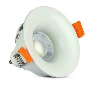 Oczko sufitowe wpuszczane V-TAC VT-876 GU10 białe okrągłe Ø8,5 cm otwór 75 mm small 1