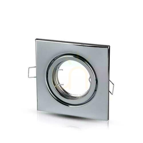 Sprawdź Oczko V-TAC GU10 Kwadrat Ruchome Chrom VT-7227SQ-SS
