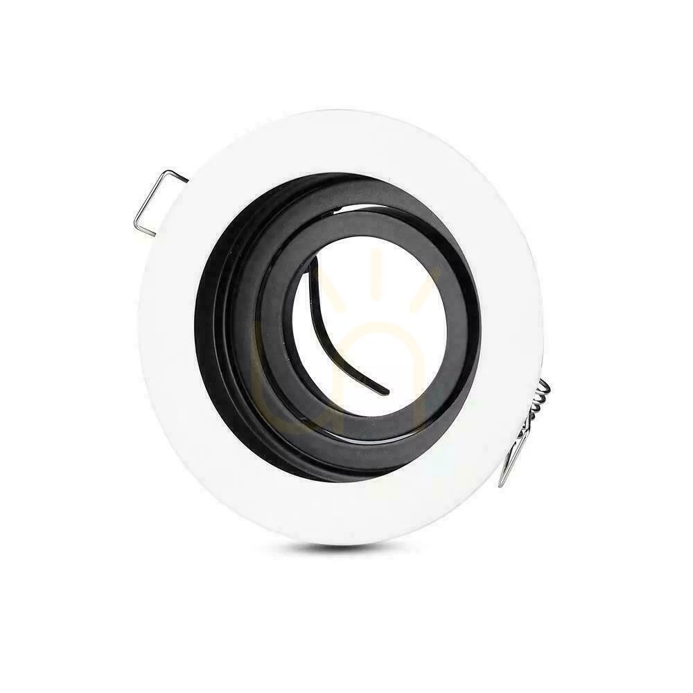 Zobacz Oczko V-TAC Aluminiowe GU10 Okrągłe Białe/Czarne VT-781RD-WH Oczko V-TAC Aluminiowe GU10 Okrągłe Białe/Czarne VT-781RD-WH