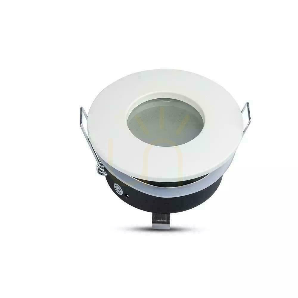 Obejrzyj Oczko V-TAC Aluminiowe Odlew Szczelne z szybą IP54 GU10 Okrągłe fi84 Białe VT-787RD-WH Oczko V-TAC Aluminiowe Odlew Szczelne z szybą IP54 GU10 Okrągłe fi84 Białe VT-787RD-WH