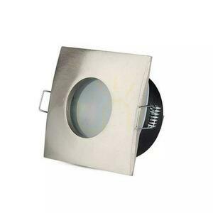 Oczko V-TAC Aluminiowe Odlew Szczelne z szybą IP54 GU10 Kwadrat 84x84mm Satyna VT-787SQ-SN small 1