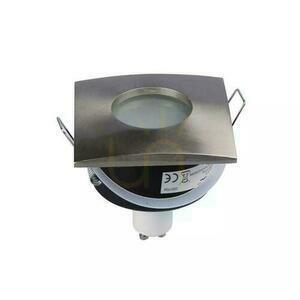 Oczko V-TAC Aluminiowe Odlew Szczelne z szybą IP54 GU10 Kwadrat 84x84mm Satyna VT-787SQ-SN small 3