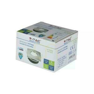 Oczko V-TAC Aluminiowe Odlew Szczelne z szybą IP54 GU10 Kwadrat 84x84mm Satyna VT-787SQ-SN small 4