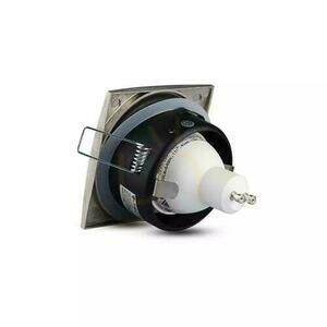 Oczko V-TAC Aluminiowe Odlew Szczelne z szybą IP54 GU10 Kwadrat 84x84mm Satyna VT-787SQ-SN small 5
