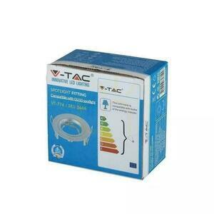 Oczko V-TAC Aluminiowe Odlew GU10 Okrągłe Srebrno Szary VT-774-MG small 3