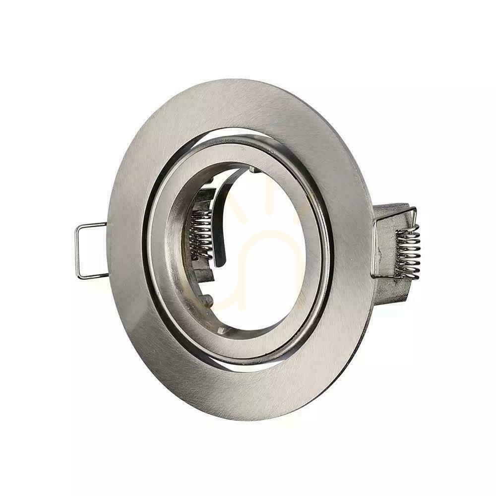 Zobacz Oczko V-TAC Aluminiowe Odlew GU10 Okrągłe Ruchome Satyna VT-775-SN Oczko V-TAC Aluminiowe Odlew GU10 Okrągłe Ruchome Satyna VT-775-SN