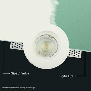 Oczko V-TAC GIPS GU10 Wpuszczane Okrągłe fi.100 Białe VT-771 6 Oczko V-TAC GIPS GU10 Wpuszczane Okrągłe fi.100 Białe VT-771 small 6