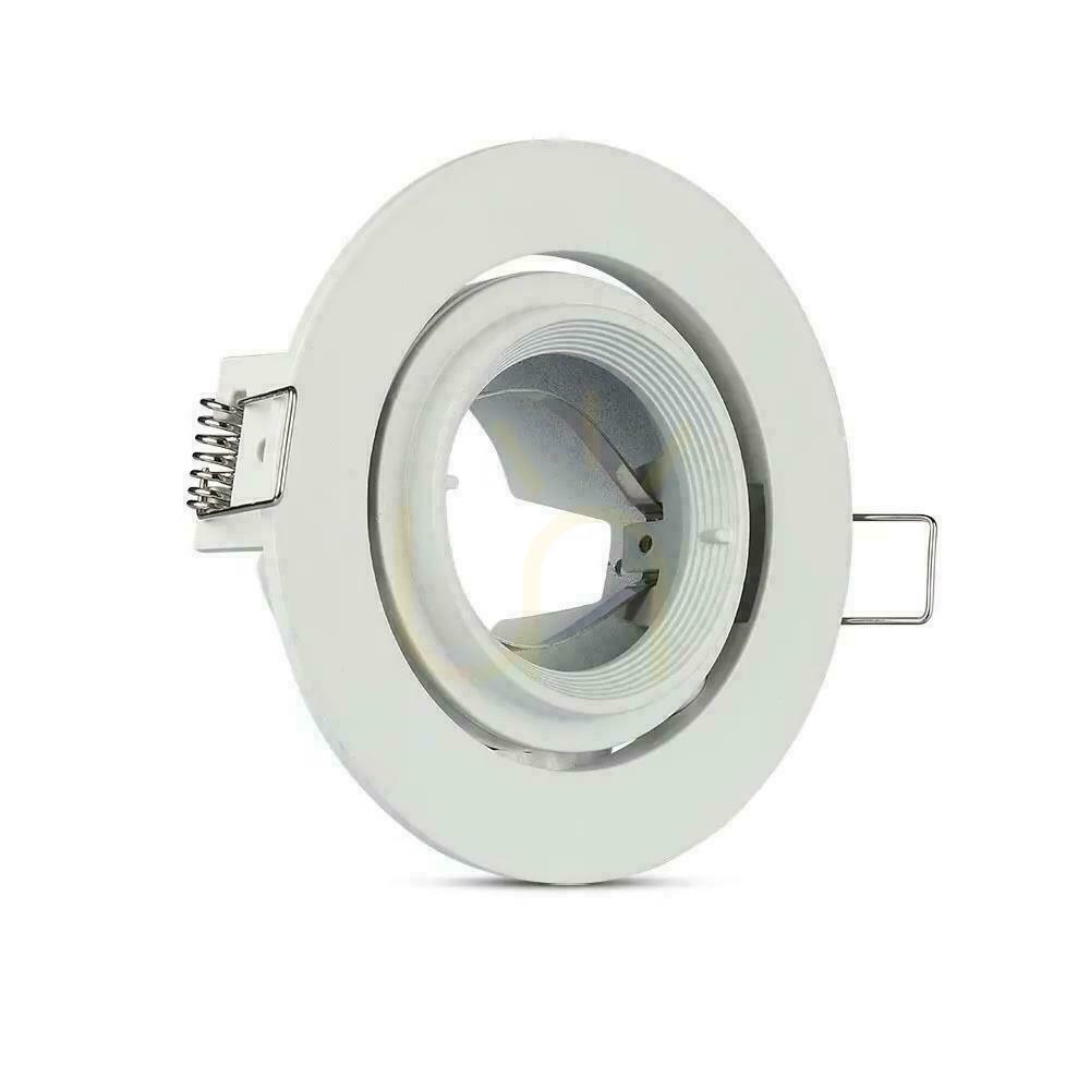 Zobacz Oczko V-TAC GU10 Ruchome Uchylna Ślimak Białe VT-700W Oczko V-TAC GU10 Ruchome Uchylna Ślimak Białe VT-700W